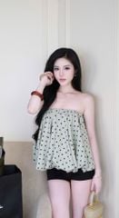 Áo Ống Bí Chấm Bi
