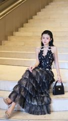 Áo Yếm Lưới Kết Hoa