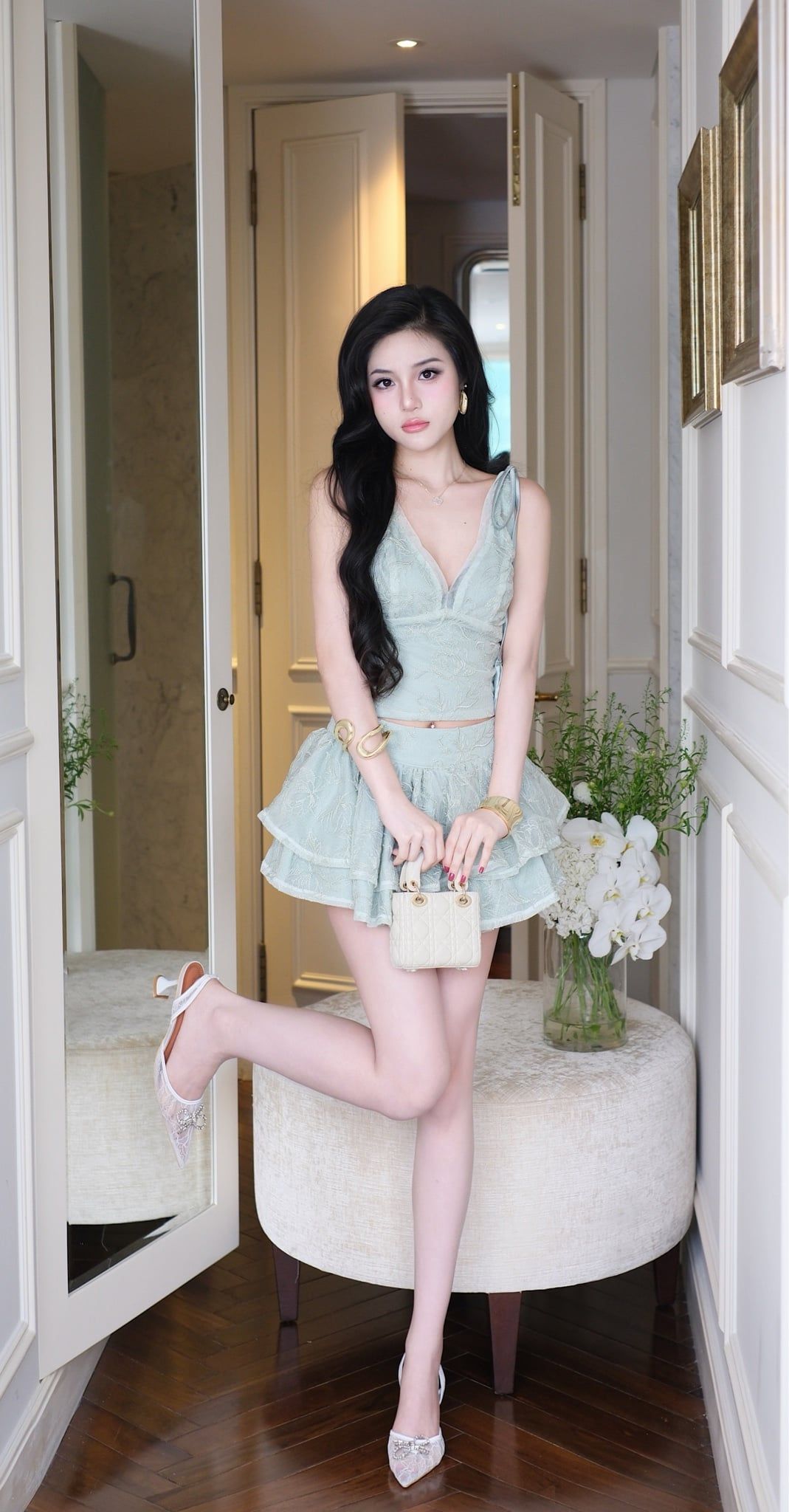 Set Họa Tiết Kèm Thắt Dây