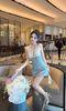 Đầm Jean Yếm Phối Ren