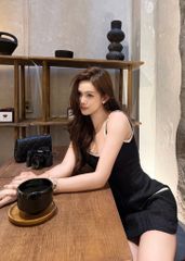 Đầm Dạ 2S  Viền Cổ