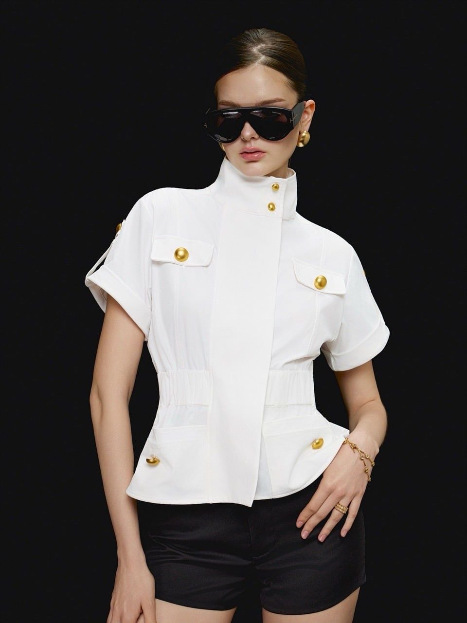 Áo Turtleneck With Patch Pocket