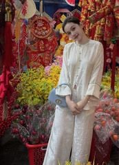 Set Lụa Bà Ba Viền Cổ