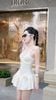 Đầm Thun Len Xòe Kèm Hoa