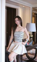 Set Áo Ống Sọc Cv Xòe