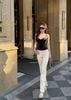 Áo Corset Nhung Đan Dây Sau