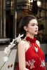 Đầm Yếm Thêu Viền Lông