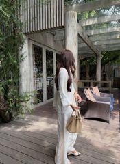 Set Lụa Bà Ba Viền Cổ