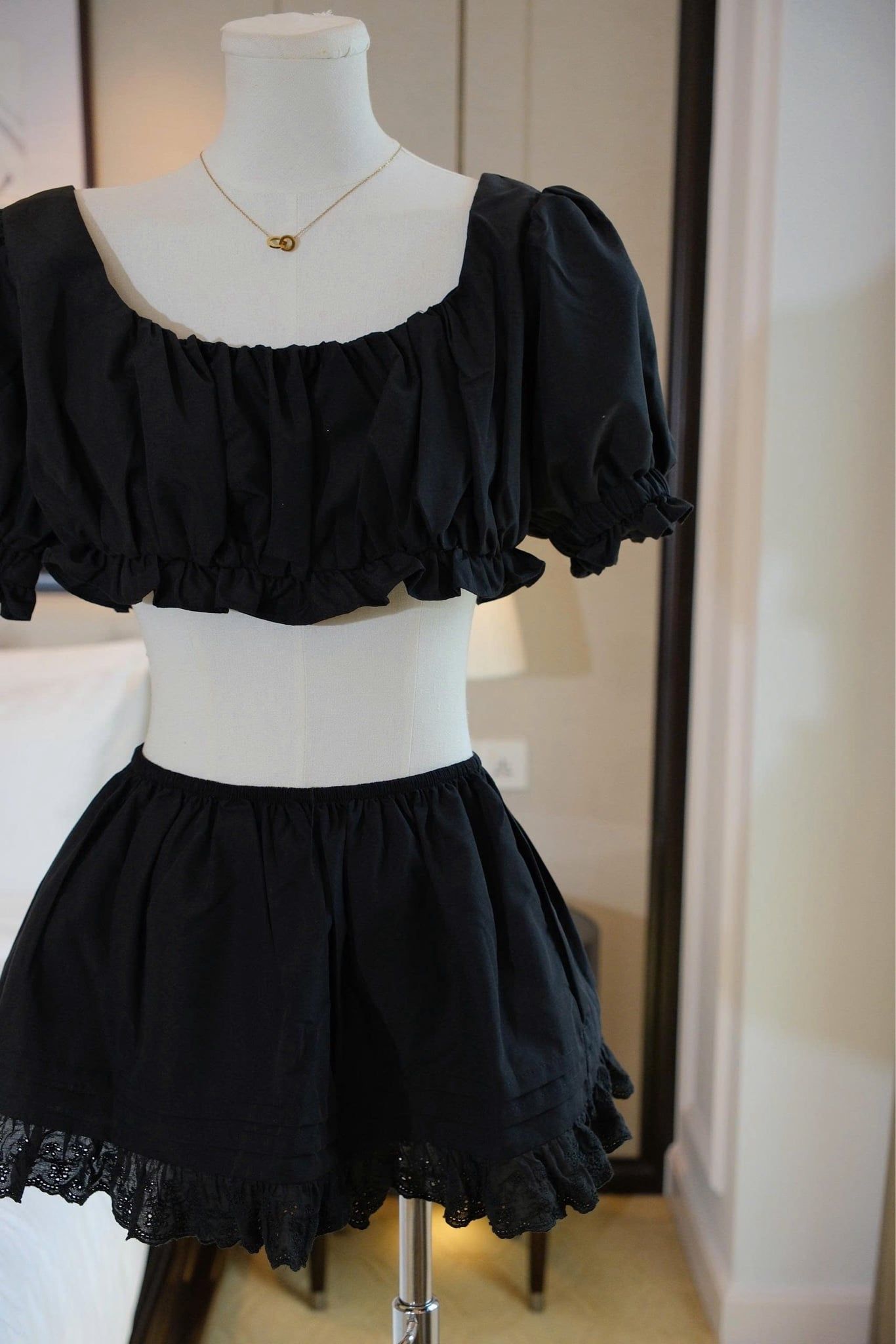 Set Babydoll Tay Phồng