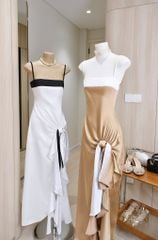 Đầm 2S Lụa Cột Eo