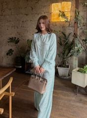 Set Bà Ba Họa Tiết Tay Phồng