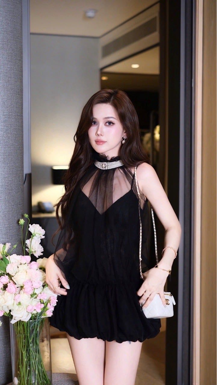 Đầm Lưới SN Phối Ren