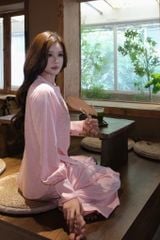 Set Bà Ba Họa Tiết Tay Phồng