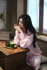 Set Bà Ba Họa Tiết Tay Phồng
