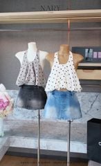 Áo Yếm Bí Chấm Bi