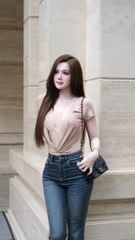 Áo Bodysuit Nhúng Phối Ren