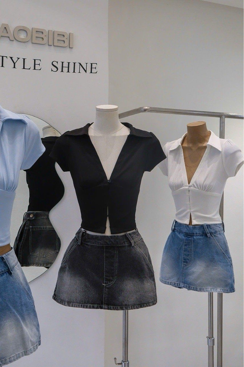 Áo Thun Cổ SM Tay Con