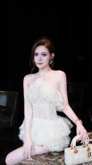 Đầm Yếm Ren Xù Tầng