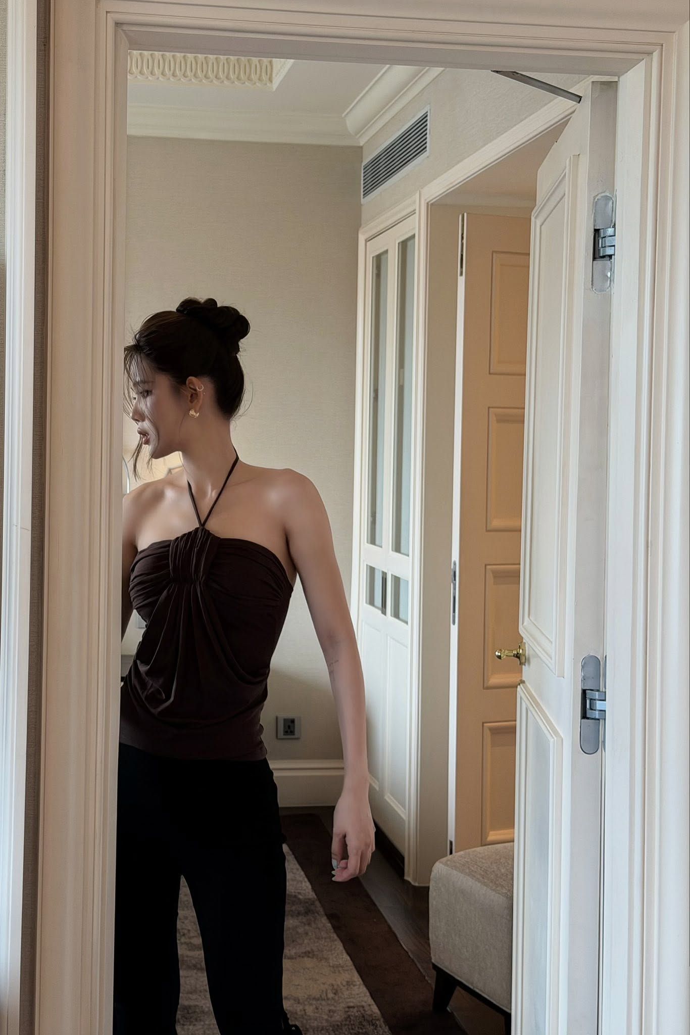 Quần Ngố Phối Ren Nơ