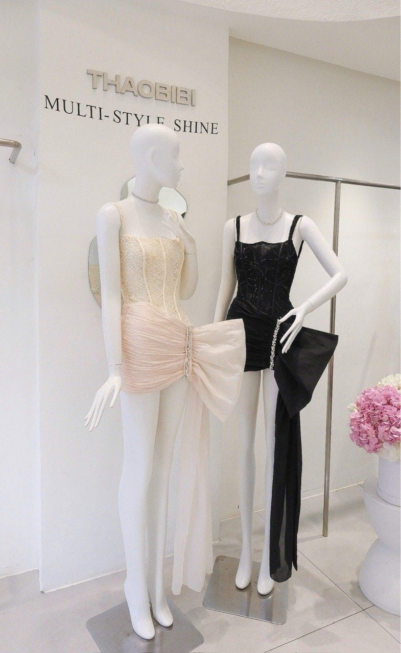 Đầm Kim Sa Phối Voan Viền Đá