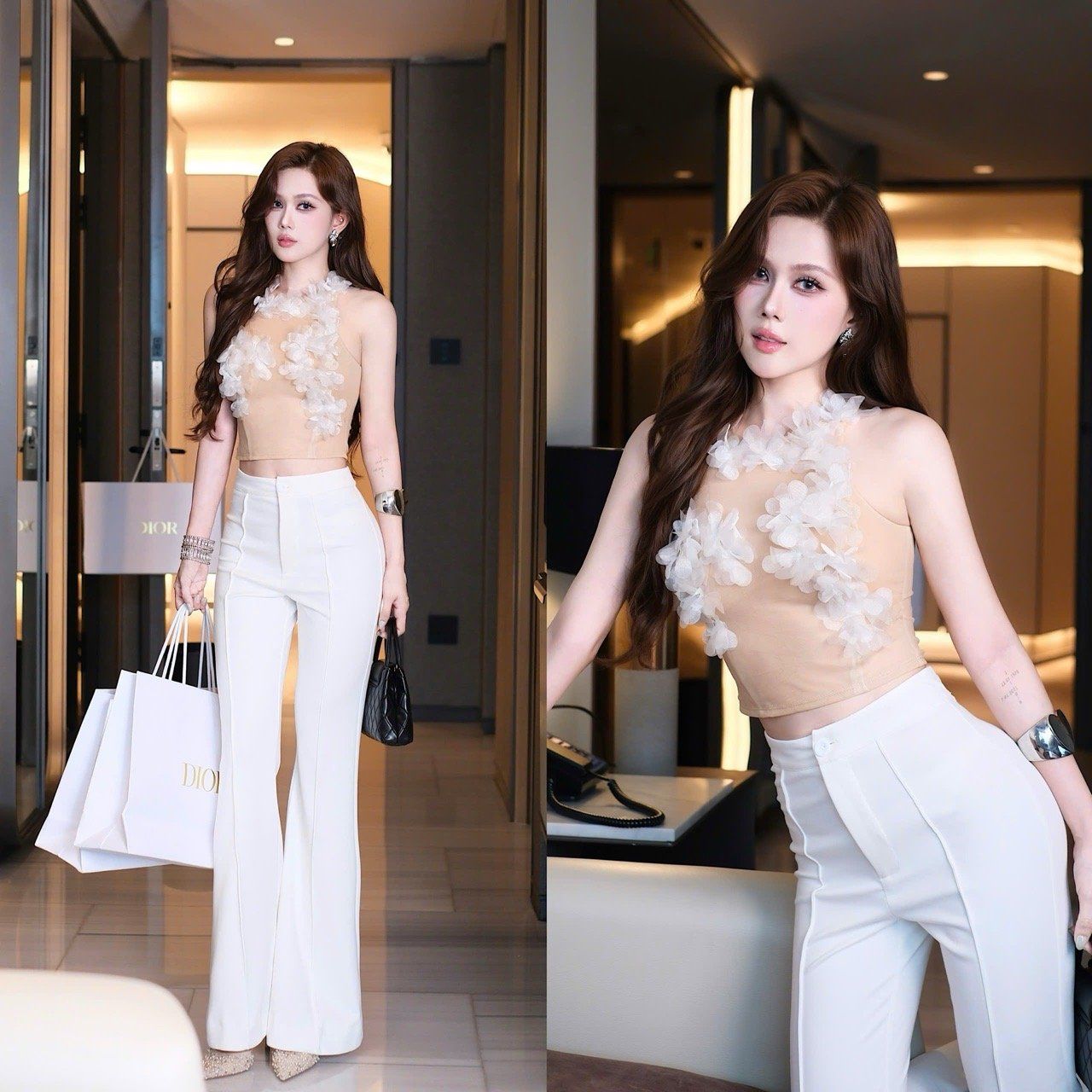 Áo Lưới SN Đính Hoa