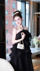 Đầm Yếm Voan Tầng Kèm Charm