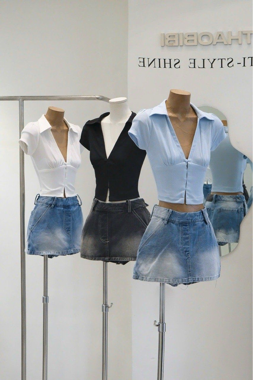 Áo Thun Cổ SM Tay Con