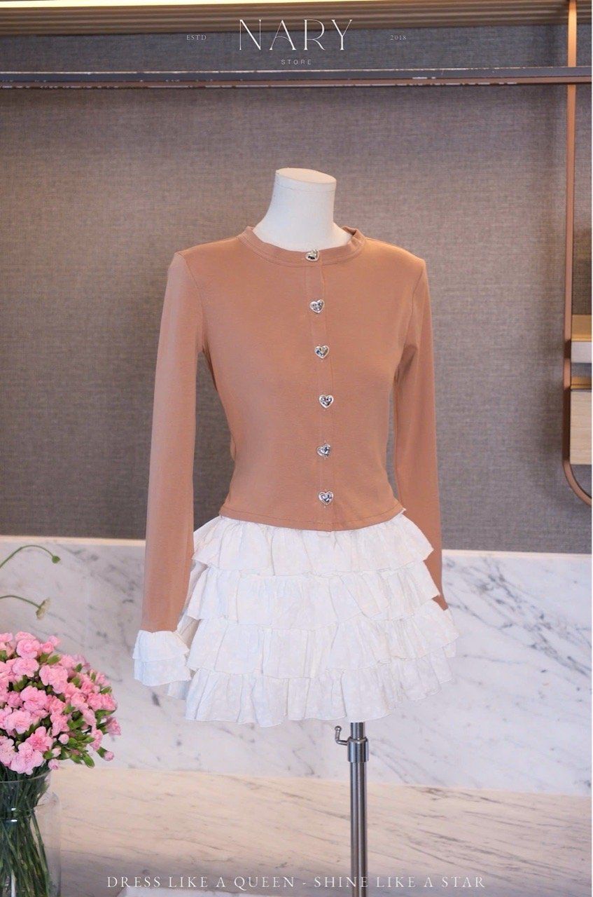 Set Áo Tay Loe Cv Xô