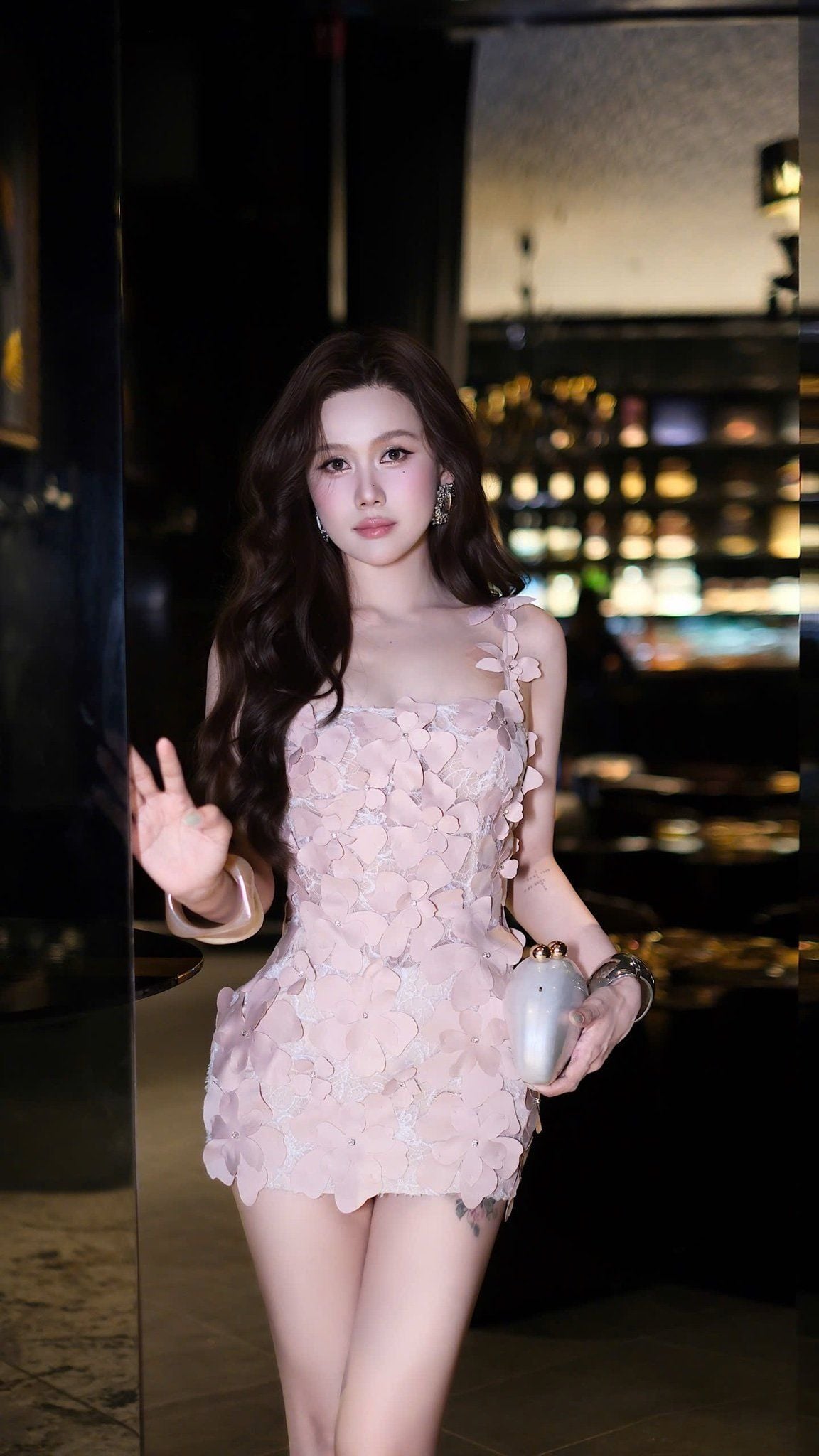 Đầm Ren Kết Hoa From A