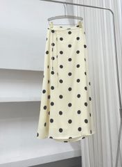 Chân Váy Lụa Chấm Bi
