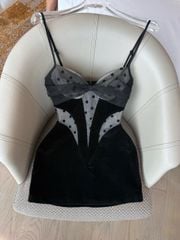 Đầm Nhung 2S Lưới Bi