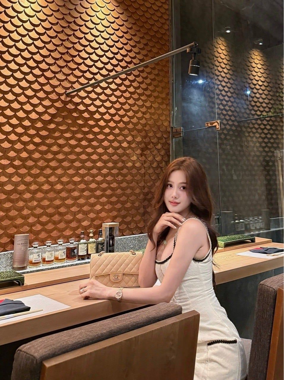 Đầm Dạ 2S  Viền Cổ