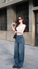 Quần Jean Suông Ly Gối