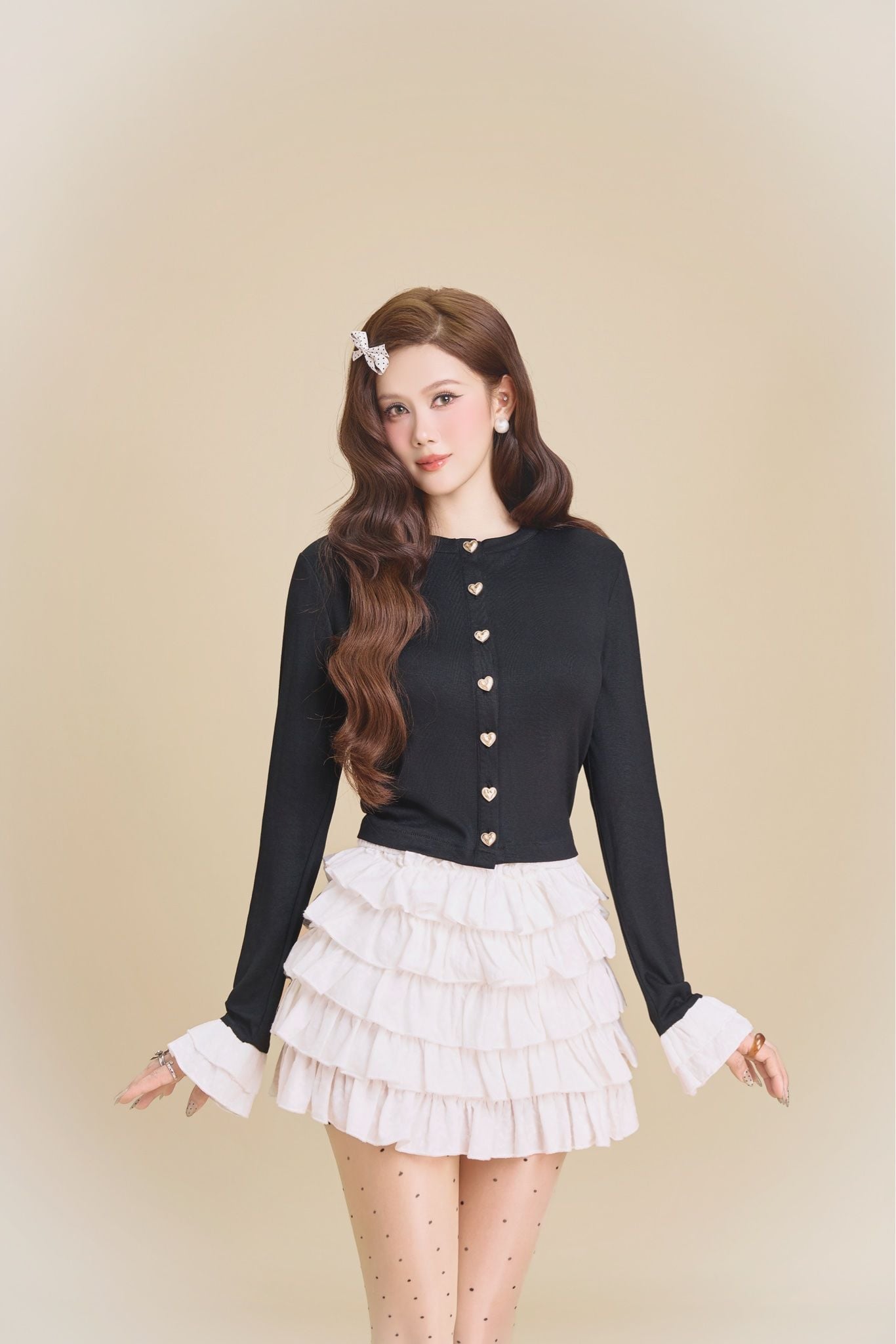 Set Áo Tay Loe Cv Xô