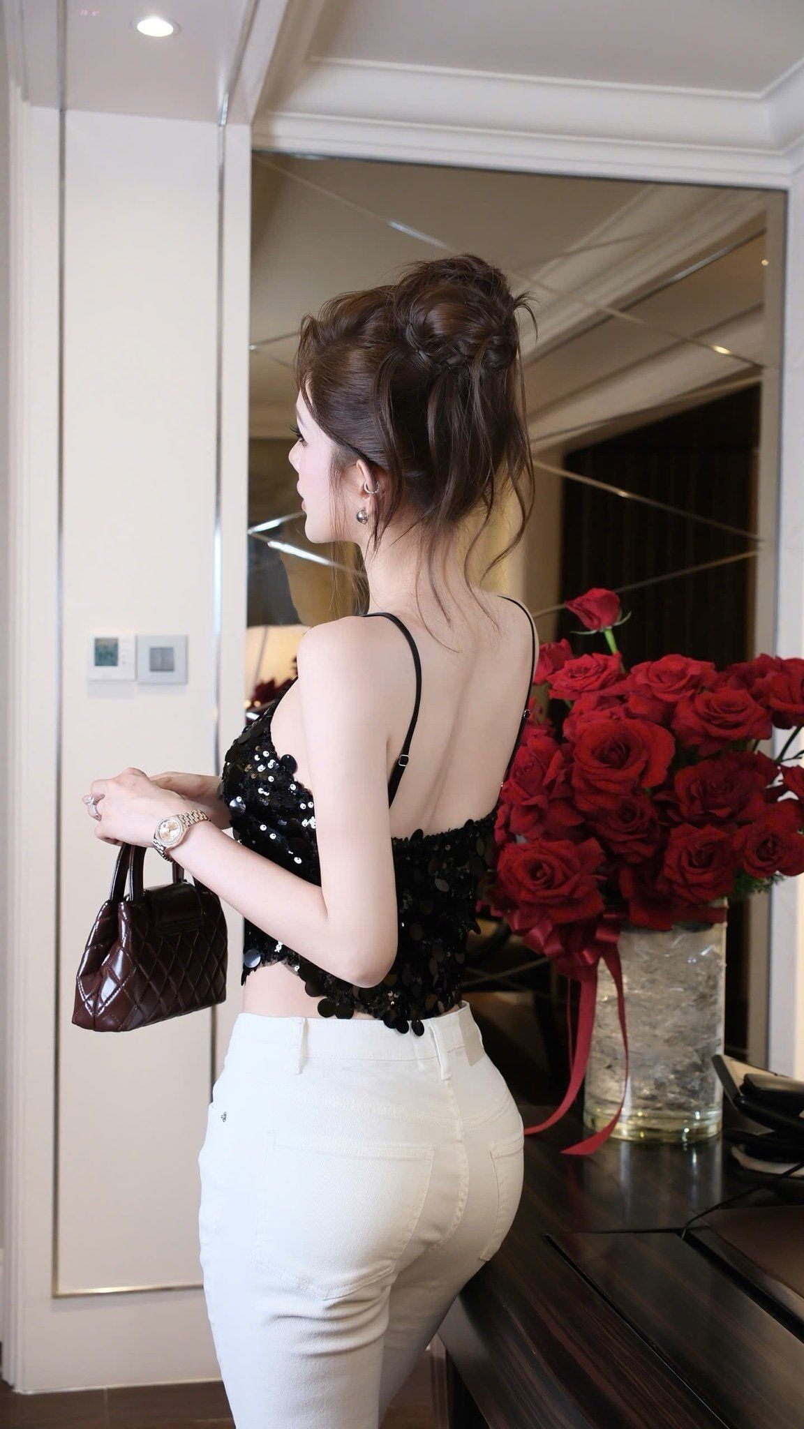 Áo Yếm Kết Kim Sa