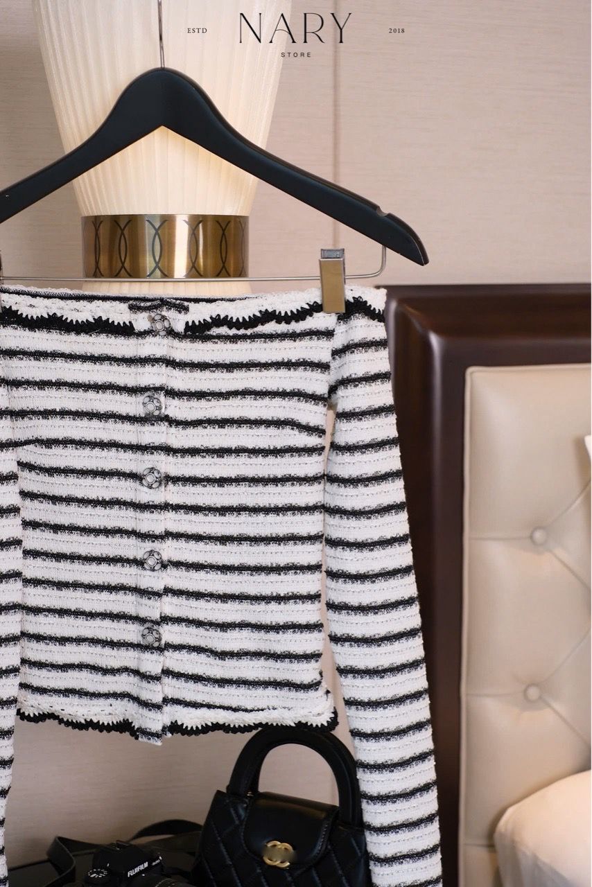 Áo Tweed TD Bẹt Vai