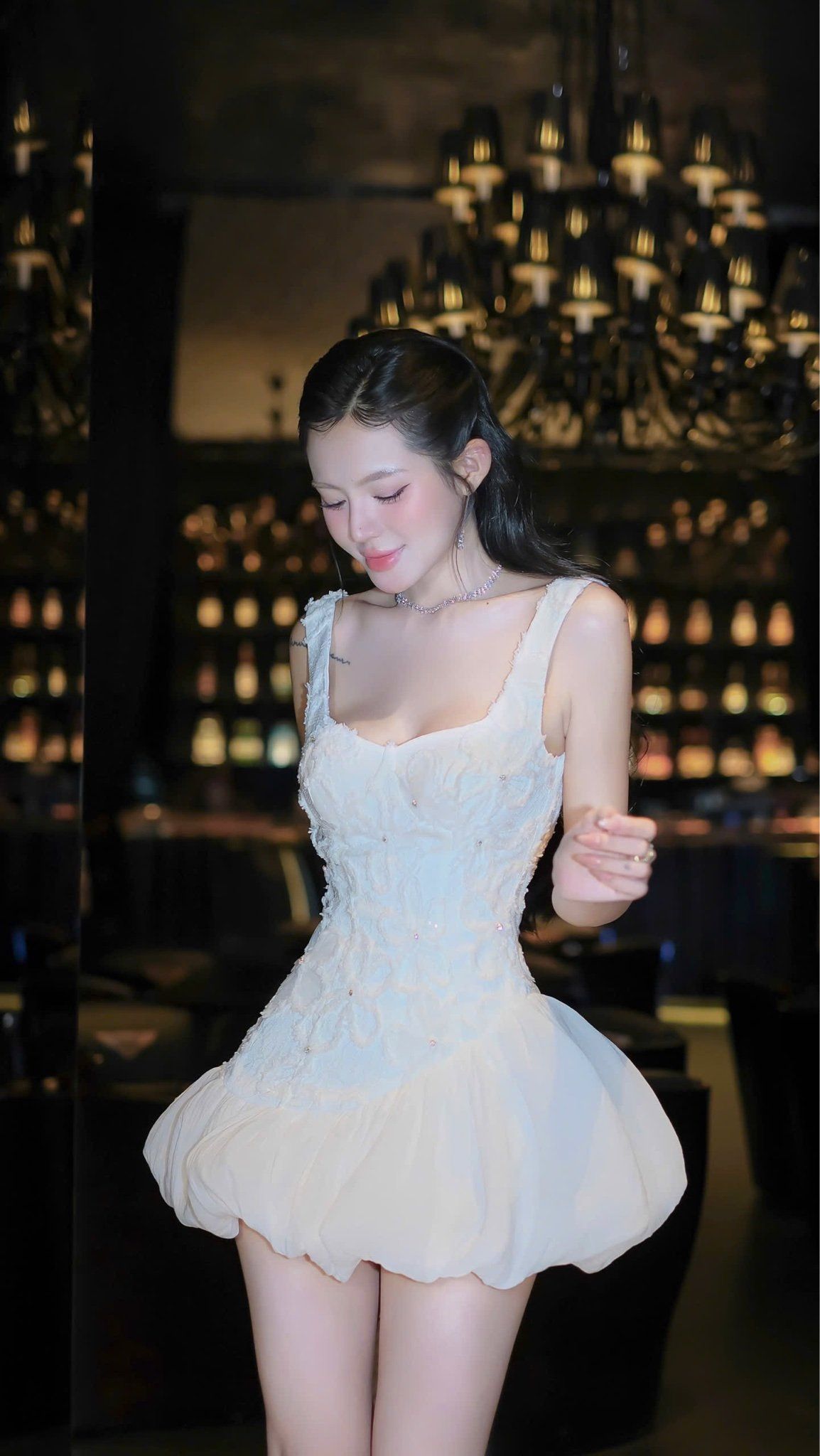 Đầm Tùng Bí Hoa Nổi