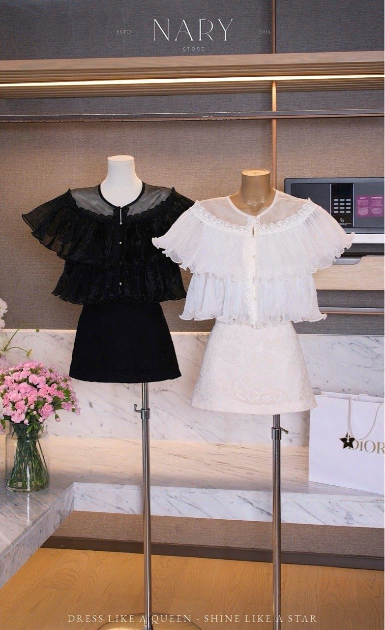 Set Áo Voan Tầng Cv Hoa