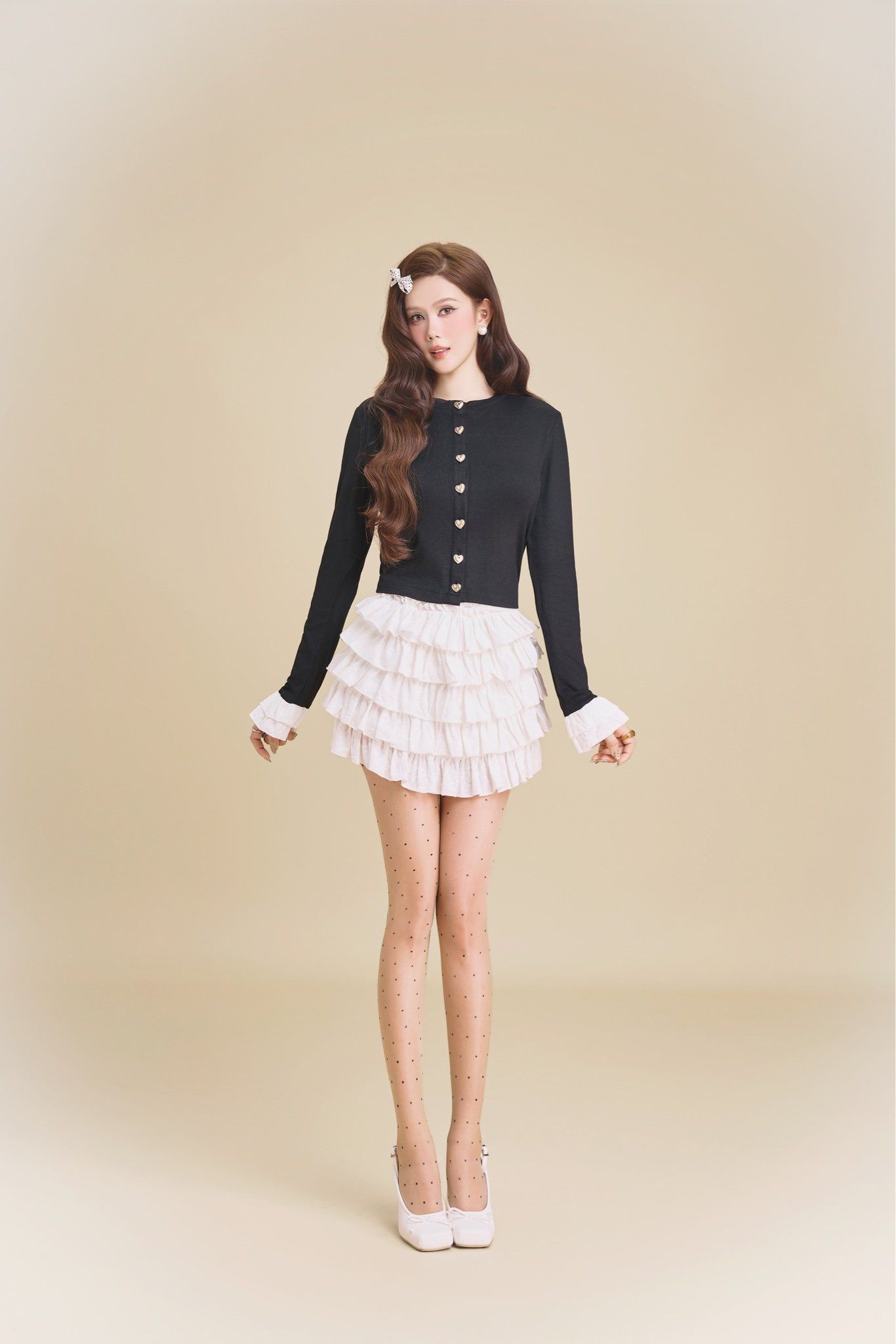 Set Áo Tay Loe Cv Xô