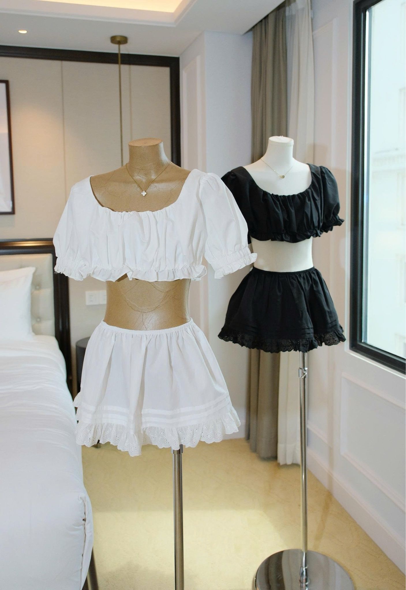 Set Babydoll Tay Phồng