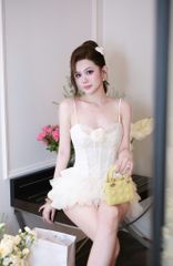 Đầm Ren Tầng Đính Hoa