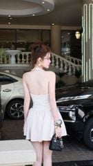 Đầm Yếm Xòe Nhúng Ngực