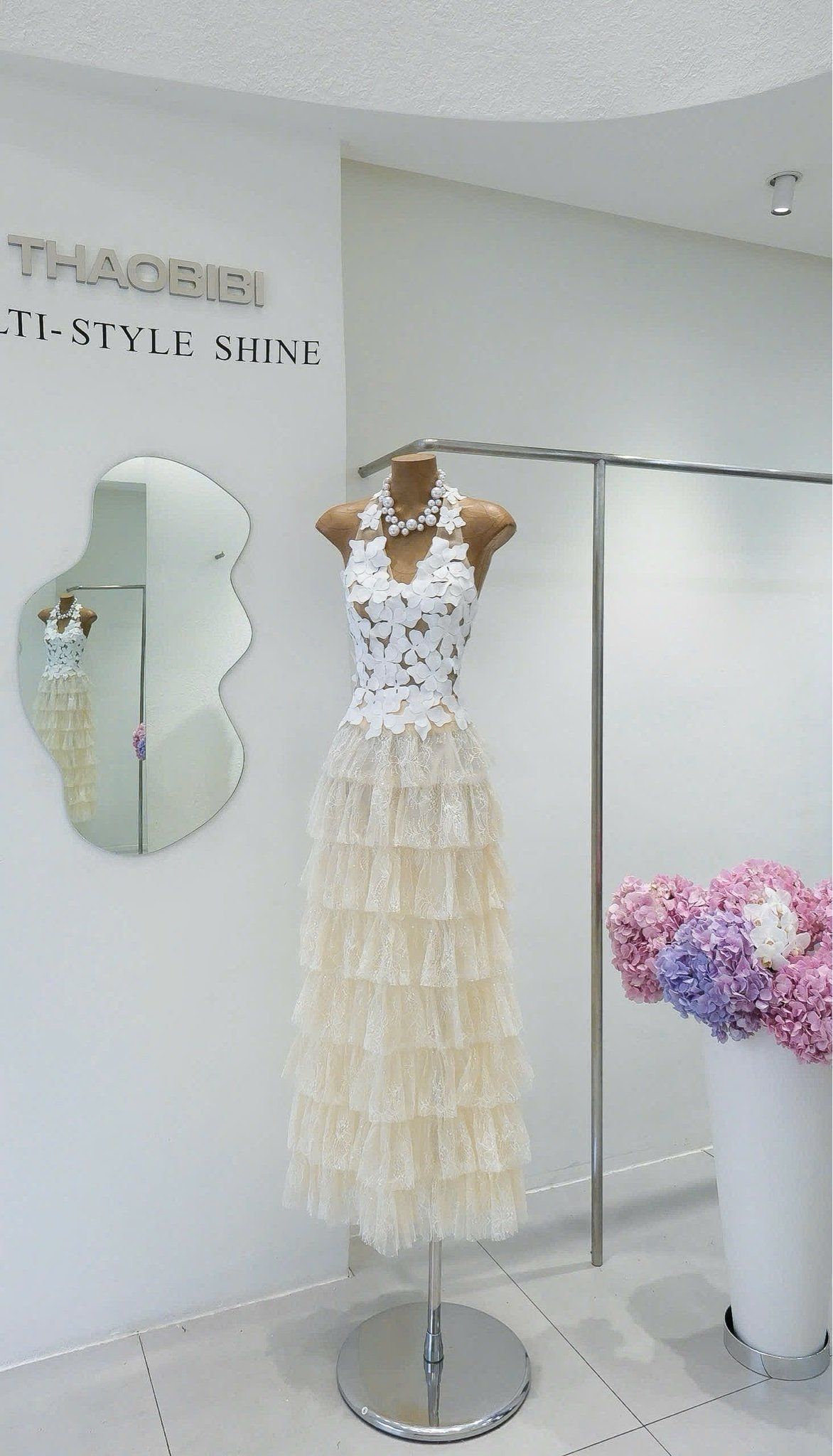 Áo Yếm Lưới Kết Hoa