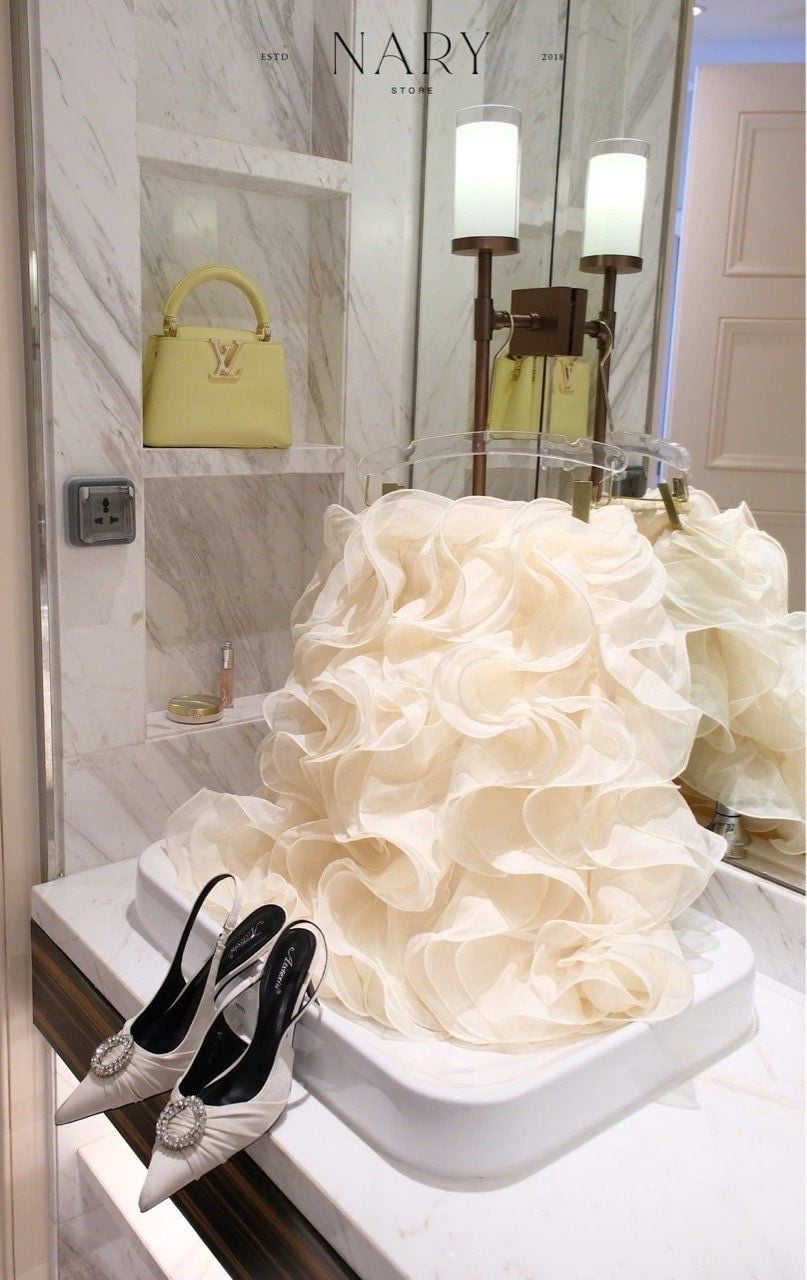 Đầm Cup Bèo Gợn Sóng