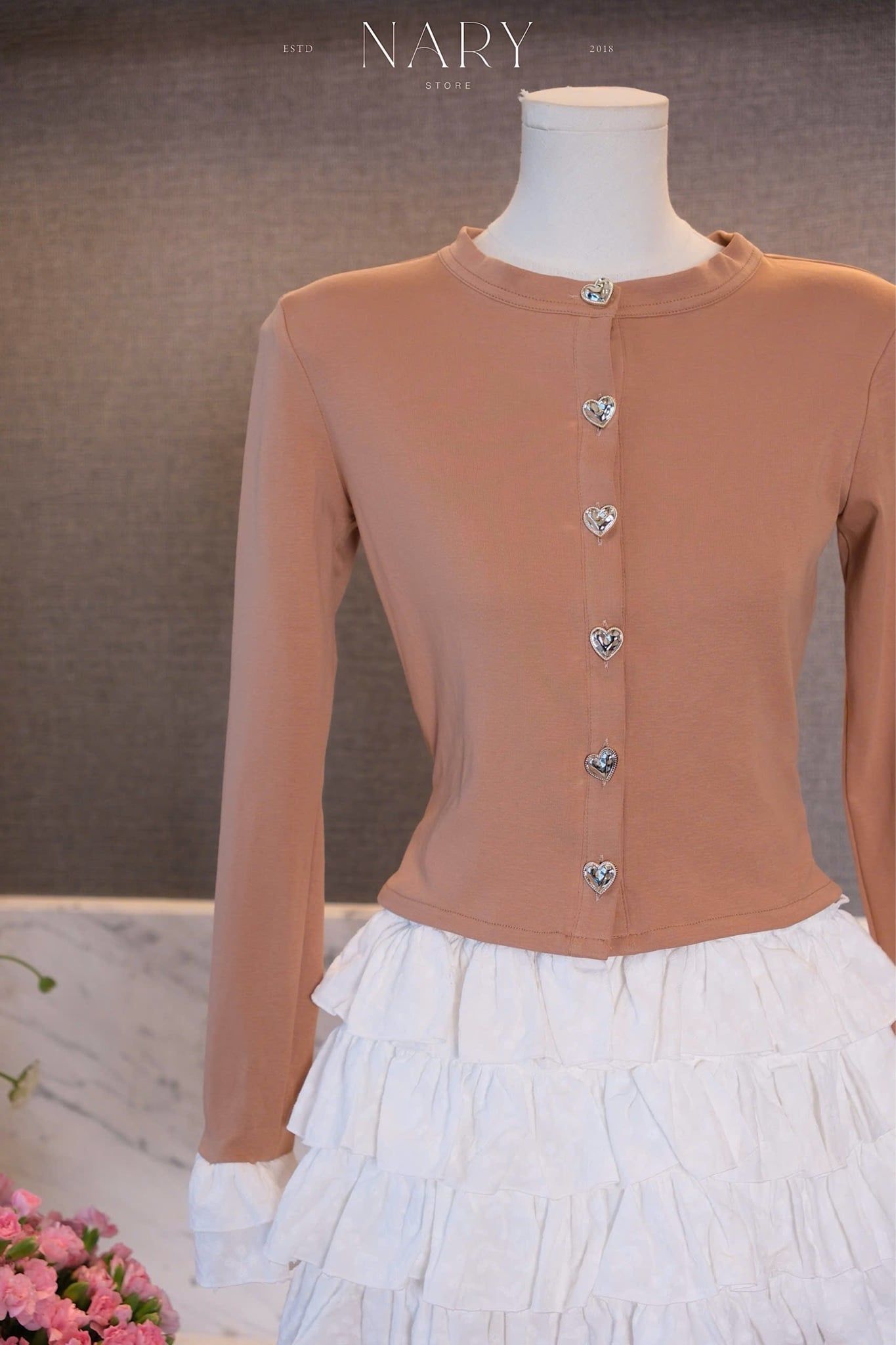 Set Áo Tay Loe Cv Xô