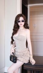 Set Bodysuit Quần Nhúng Bèo