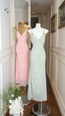 Đầm Lưới Cổ Tim Kèm Charm