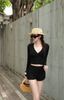 Set Áo TD Cổ V Quần Short