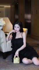 Đầm Babydoll Tầng Viền Đá