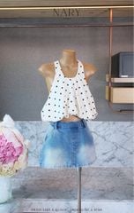 Áo Yếm Bí Chấm Bi